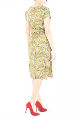 Autumn Hyacinth Elsa Wrap Dress