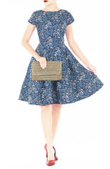 Benevolent Batik Flare Tea Dress