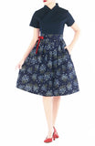 Cherry Blossoms of Nami Hanbok - Midnight Blue