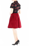 Cherry Blossoms of Nami Hanbok - Noir Red