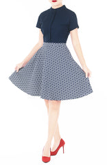 Crystal Clarity Clara Dress - Navy