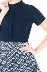 Crystal Clarity Clara Dress - Navy