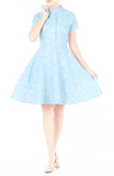Delightful Daisies Clara Dress - Sky Blue