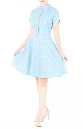 Delightful Daisies Clara Dress - Sky Blue