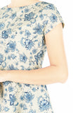 English East India Flare Tea Dress – Porcelain Blue