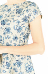 English East India Flare Tea Dress – Porcelain Blue