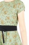 English East India Flare Tea Dress – Sage