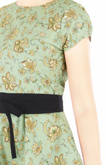 English East India Flare Tea Dress – Sage