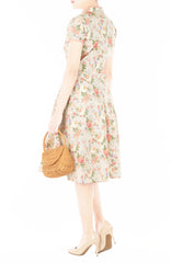 Fine Fortune Porcelain Cheongsam with Pearl Buttons