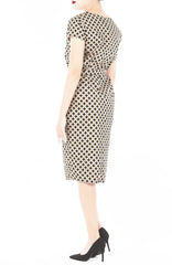Japanese Shippo Elsa Wrap Dress - Bamboo
