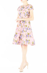Lilac Rose Flare Tea Dress