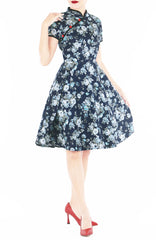 Noble Porcelain Rosette Cheongsam