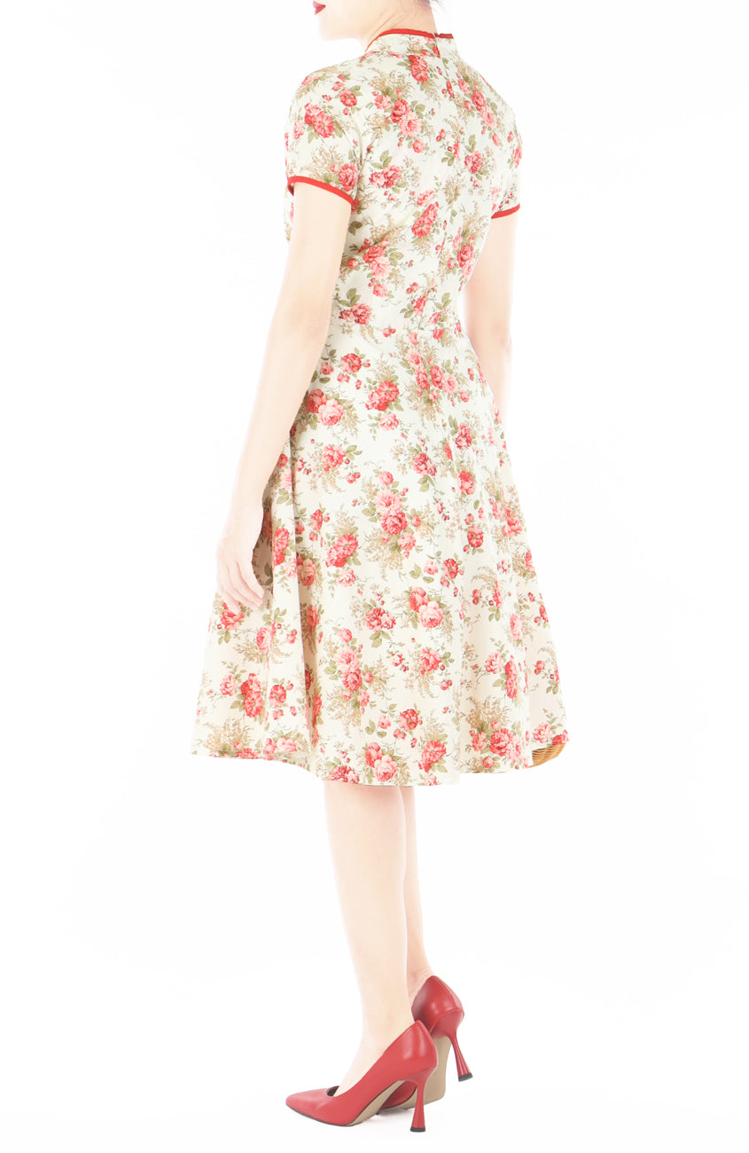 Peonies in Literature Cheongsam