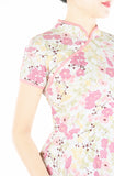 Sovereign Sakura Cheongsam with Pearl Buttons