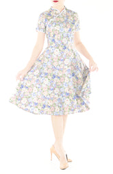 The Winter Celestine Cheongsam with Pearl Buttons