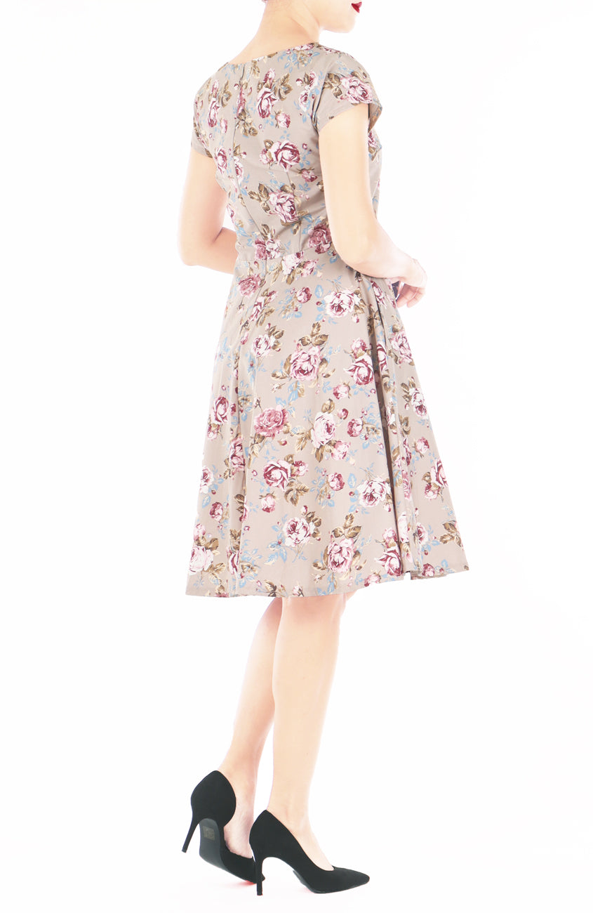 Vintage Rose Taupe Eve Dress