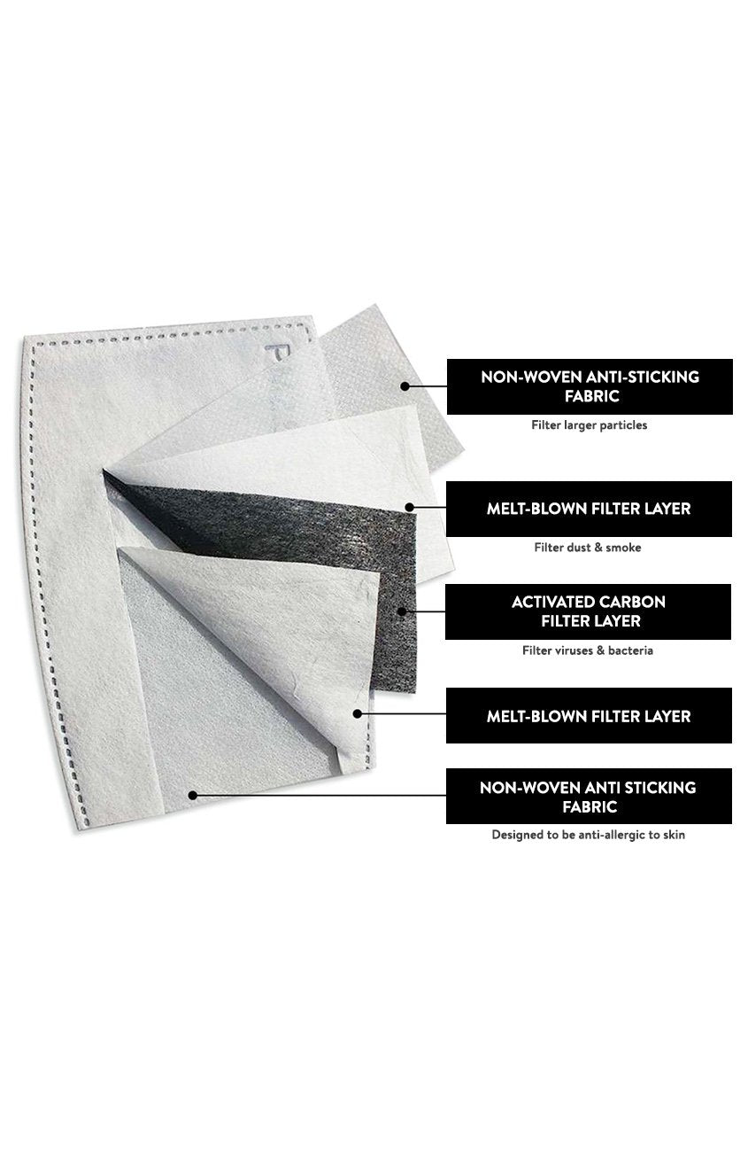 Essential Pure Cotton Face Mask with Head Ties - Noir Black