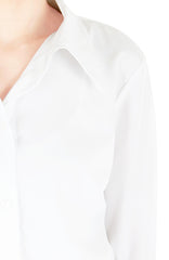 Adventure Awaits Long Sleeve Boyfriend Shirt - White