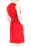 Ahoy, Gorgeous! Nautical A-Line Button Down Dress - Cherry Red