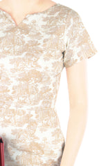 Angelique Toile Jeane Dress - Ivory