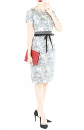 Angelique Toile Jeane Dress - Dove Grey