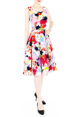 Artful Acknowledgement Flare Midi Dress