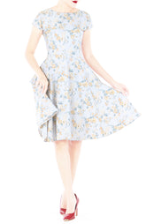 Aureate Rose Flare Tea Dress