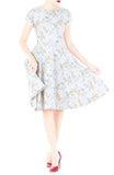 Aureate Rose Flare Tea Dress