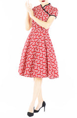 Auspicious Flowers at Dawn Cheongsam