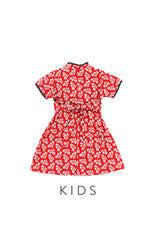 GIRLS Auspicious Flowers at Dawn Cheongsam