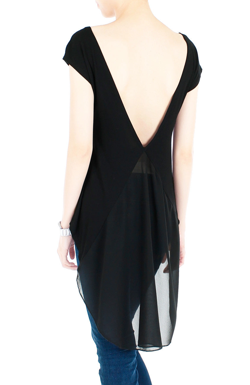 Black Floatee Tee
