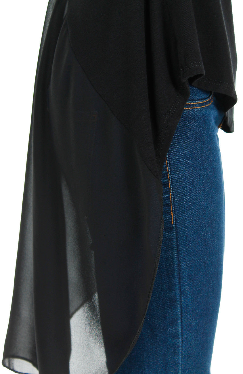 Black Floatee Tee