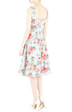 Blossoms Up Flare Midi Dress