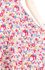 Botanical Brunch Floral Flare Midi Dress