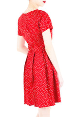 Bountiful Baby Blooms Flare Dress with Short Sleeves