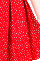 Bountiful Baby Blooms Flare Dress with Short Sleeves