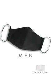 CHIVALRY Essential Pure Cotton Face Mask - Noir Black