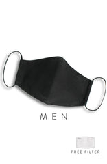 CHIVALRY Essential Pure Cotton Face Mask - Noir Black