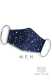CHIVALRY Moonlight Galaxy Pure Cotton Face Mask - Midnight Blue
