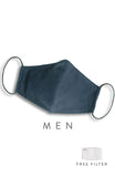 CHIVALRY Pure Cotton Face Mask - Steel Blue