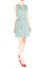 Chamomile Lawn A-Line Button Down Dress