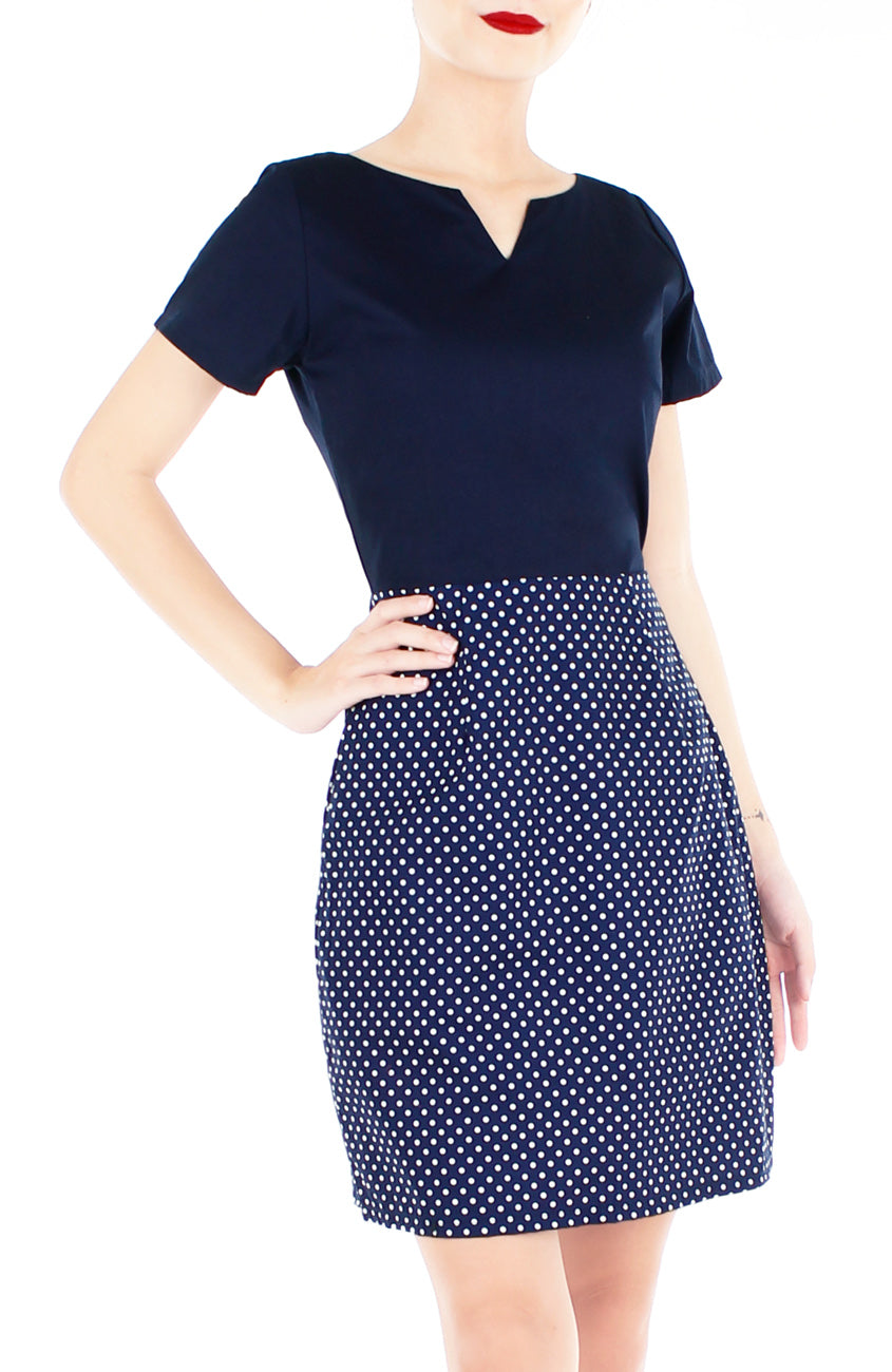 Charming Dots Vera Dress with Short Sleeves