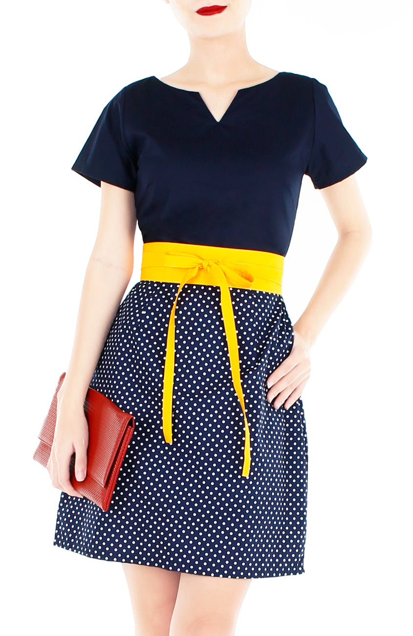 Charming Dots Vera Dress with Short Sleeves