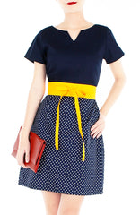 Charming Dots Vera Dress with Short Sleeves