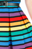 Christmas Candy Cane Flare Dress