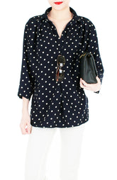 City Pursuit Blouse - Polka Dot