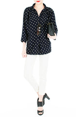 City Pursuit Blouse - Polka Dot