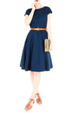 Classic Weekender Flare Tea Dress - Riviera Blue