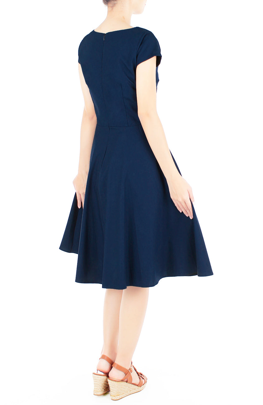 Classic Weekender Flare Tea Dress - Riviera Blue