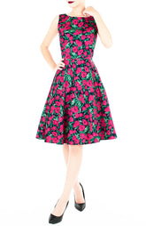Conservatory of Tulips Flare Midi Dress